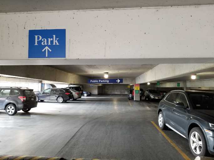 Public Parking Directional Signage